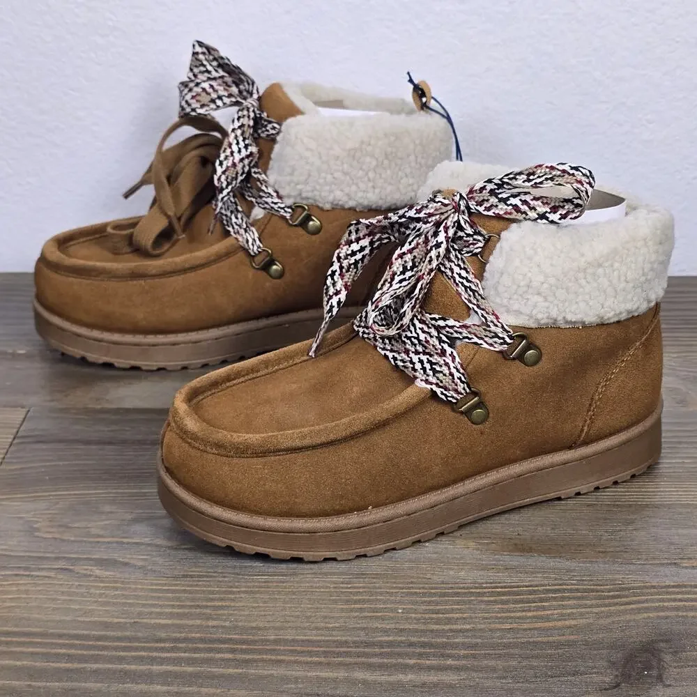 White Mountain - Women's Soze 6- Icebox Faux Fur Moc Toe Bootie New!